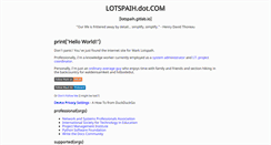 Desktop Screenshot of lotspaih.com