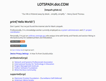 Tablet Screenshot of lotspaih.com